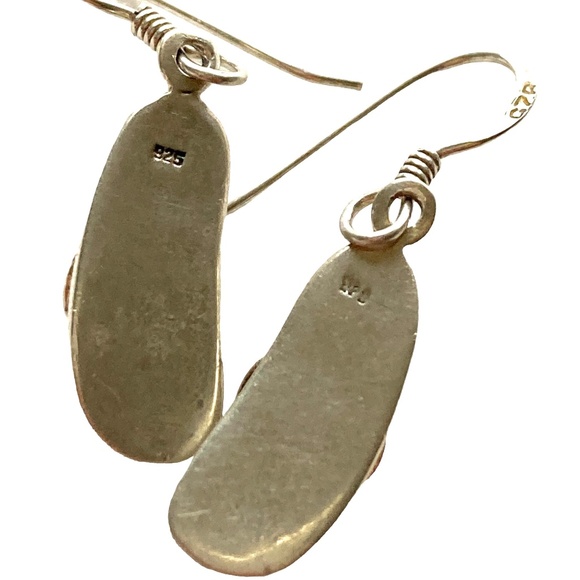 earrings flip-flops sterling silver hanging dangle - Picture 7 of 11